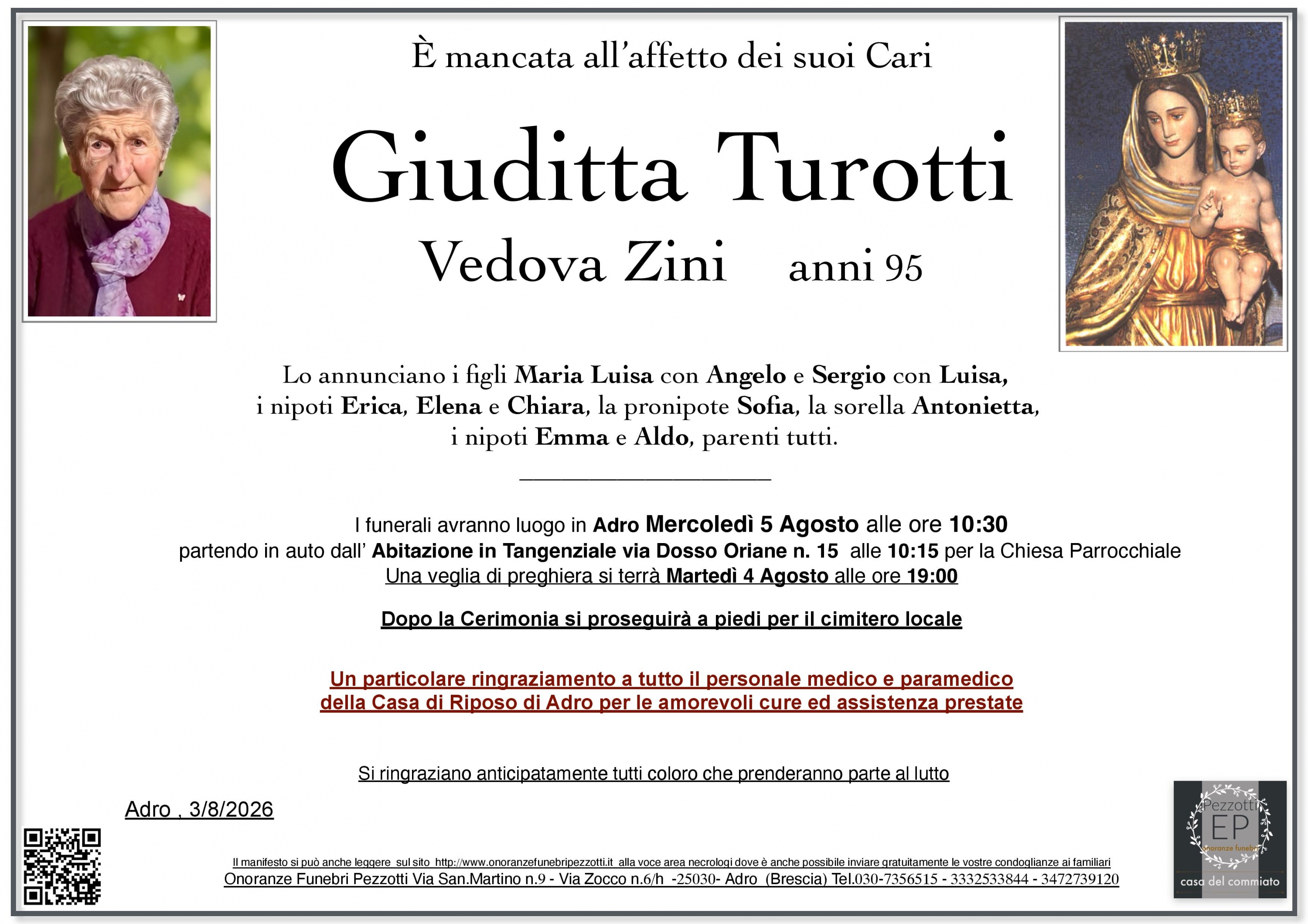 Giuditta Turotti Ved.Zini